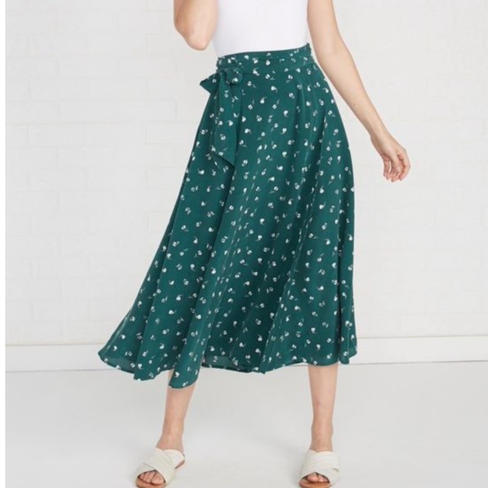 Amour Vert Flora Midi Wrap Shirt, size small